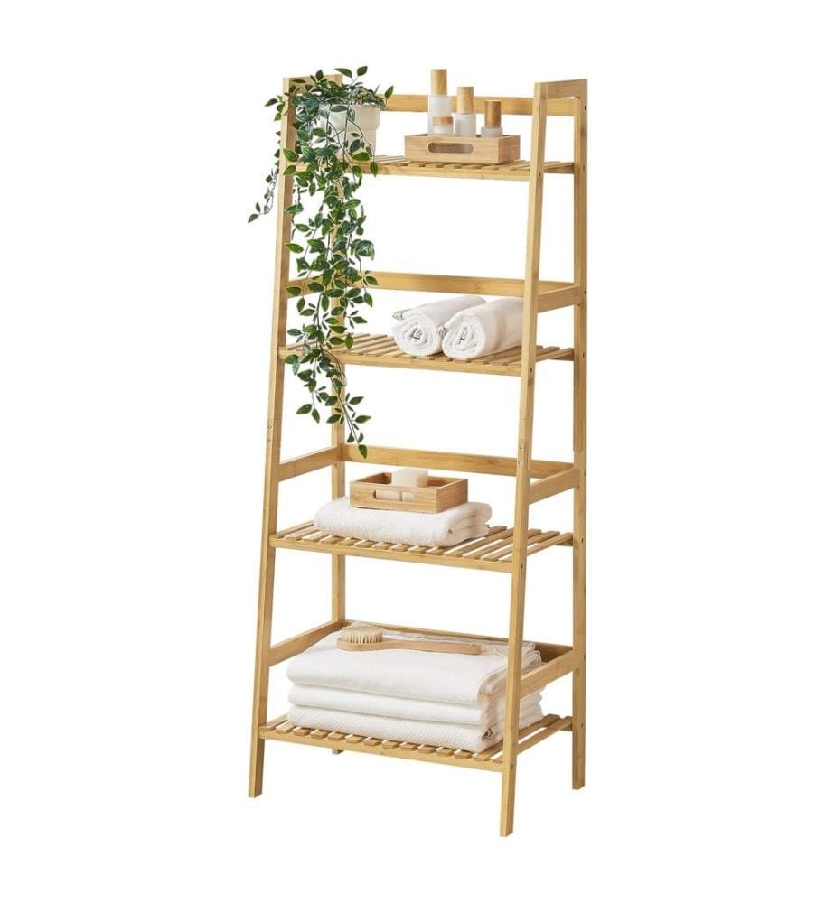 Scaffale in bambù Vinje 48x32x123 cm