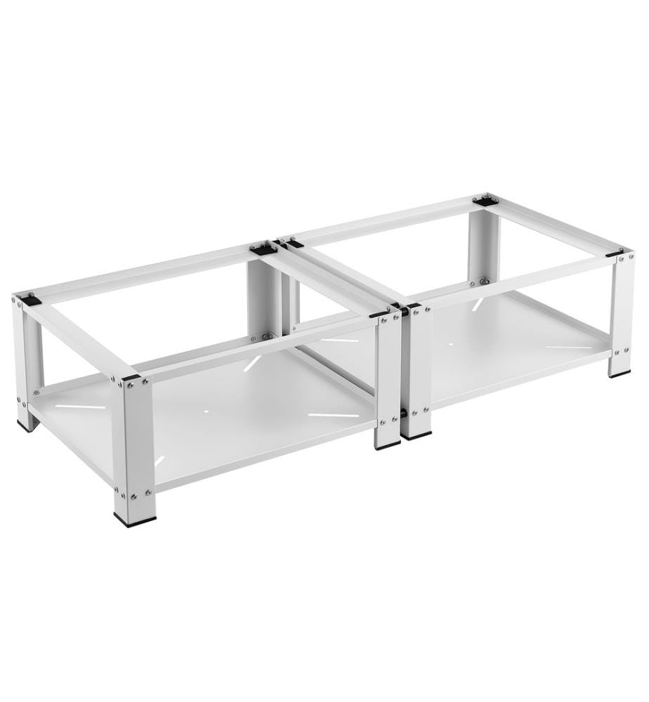 Zoccolo per lavatrice 2 pieghe Cremlingen 150kg Bianco