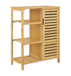 Armoire de salle de bains Vetlanda Bambus 87x66x33 cm