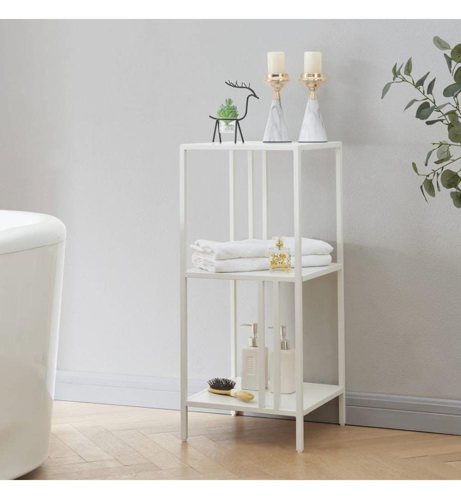 Scaffale Kumlinge 35x35x80 cm Bianco