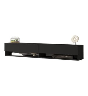 Tavolo TV Laitila 180x31,5x29,5 cm nero