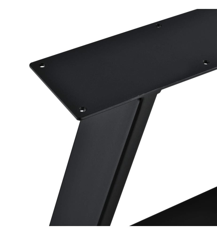 Pieds de table en métal, lot de 2 Pied de table en forme de A 40x10x40 cm