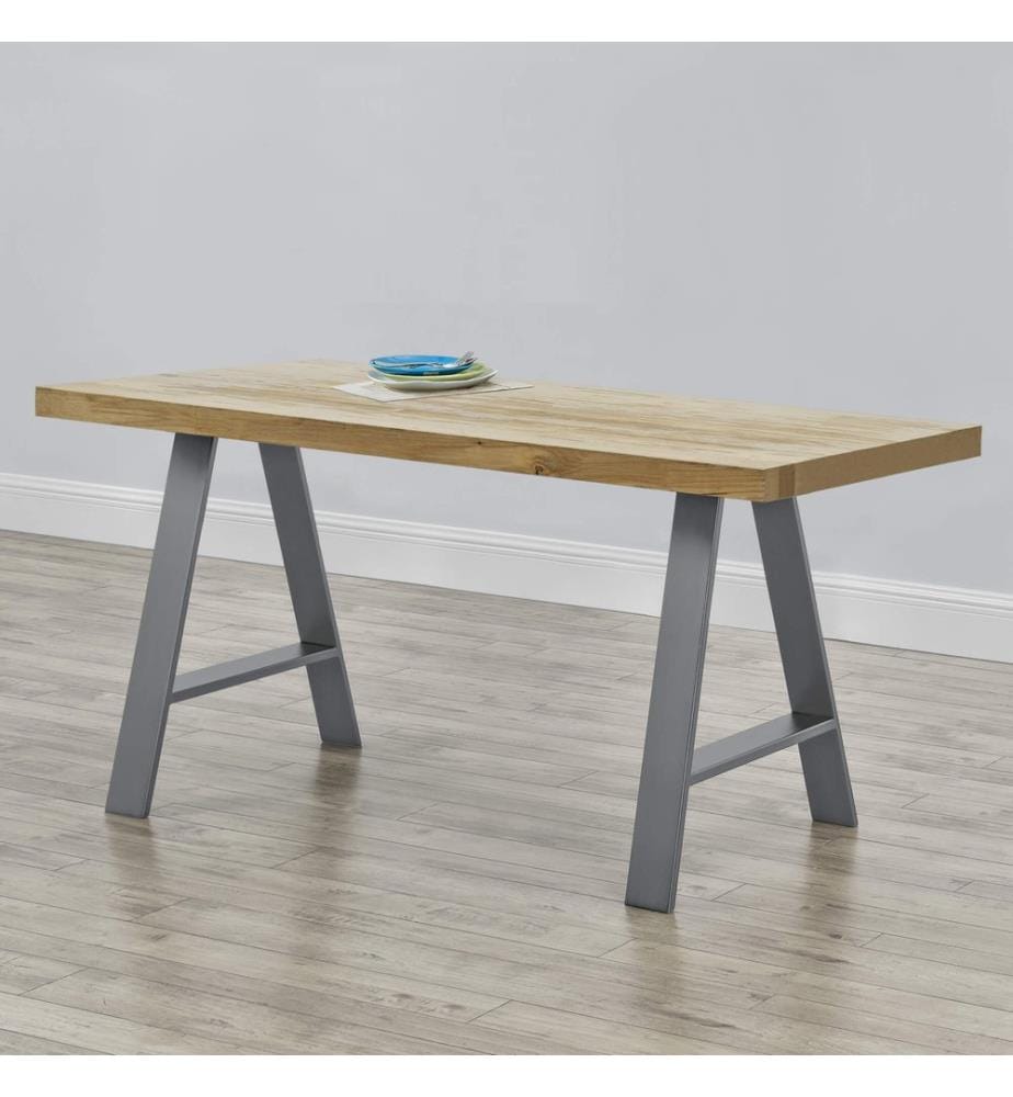 Pieds de table en métal, lot de 2 Pied de table 70x10x72 cm