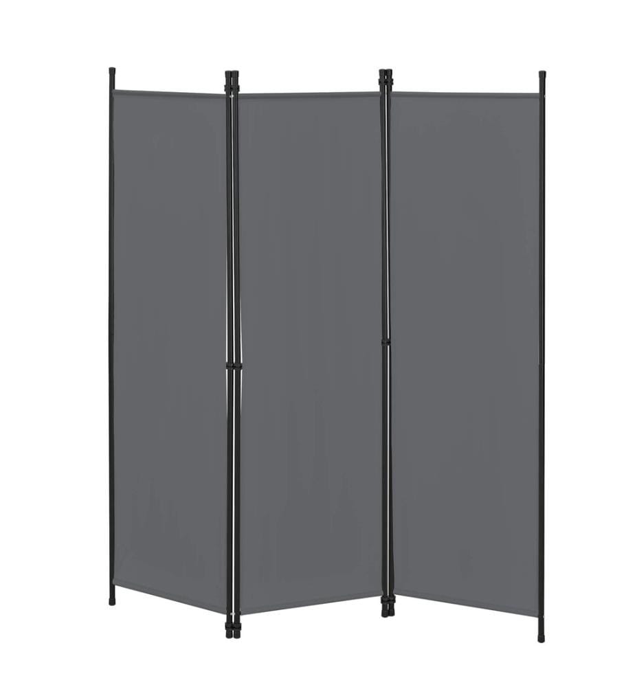 Divisorio Huesca 3 pezzi 150x171 cm grigio scuro