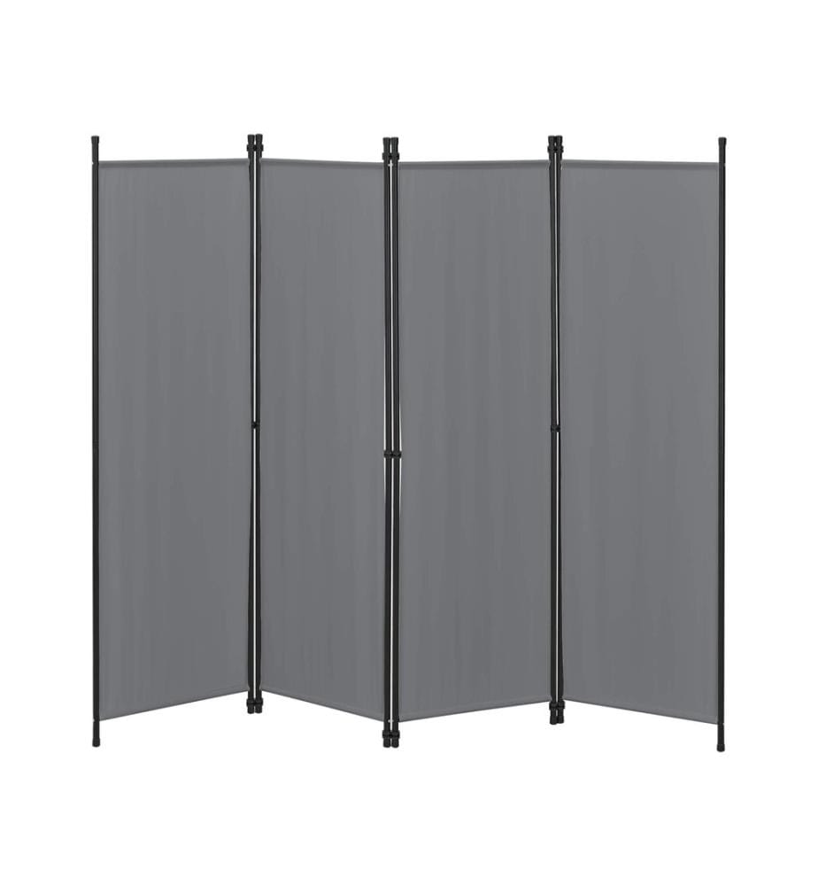 Divisorio Huesca 4 pezzi 200x171 cm grigio scuro