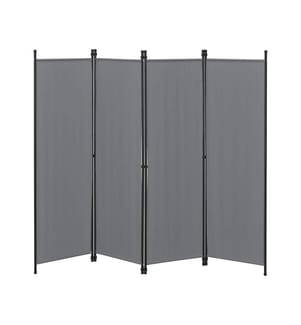 Divisorio Huesca 4 pezzi 200x171 cm grigio scuro