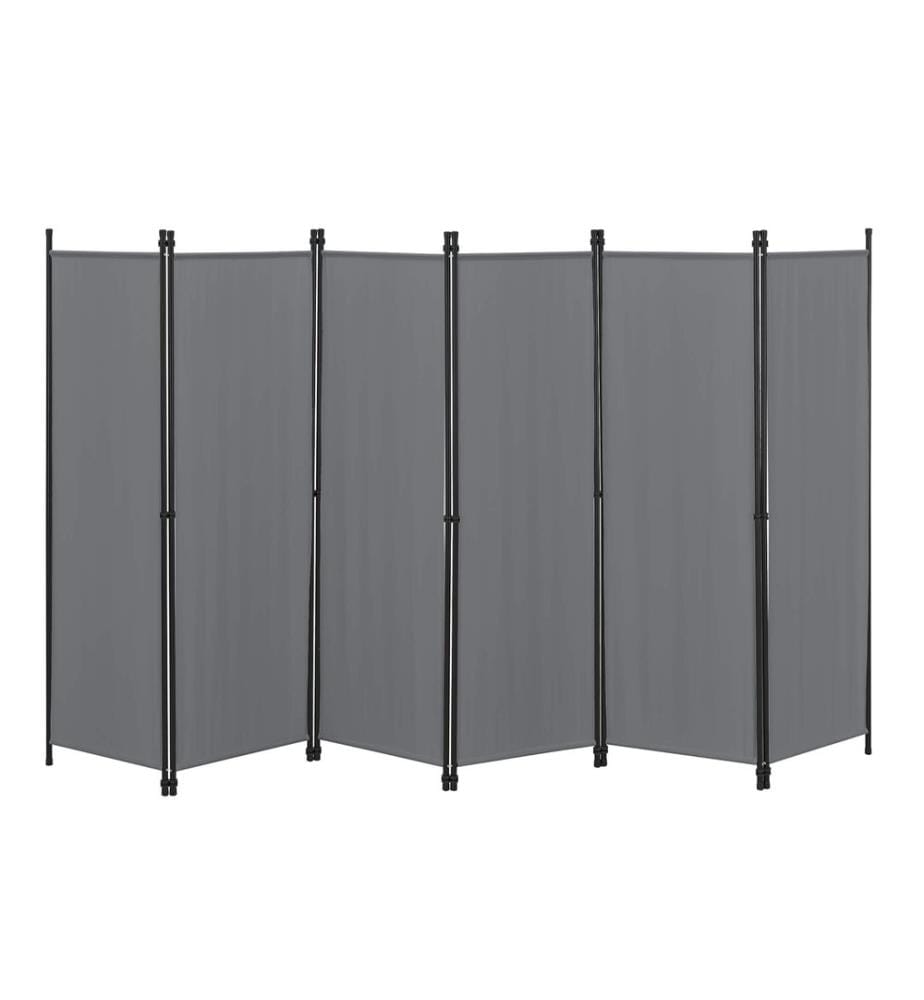 Divisorio Huesca 6 pezzi 300x171 cm grigio scuro