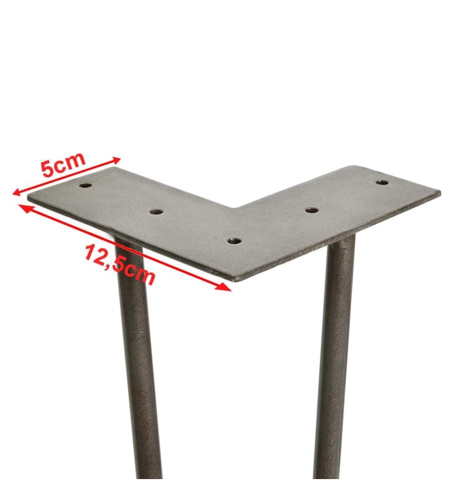 Set di 4 forcine 12,5 cm x 40 cm x 5 cm 2 montanti Gambe da tavolo Produttori