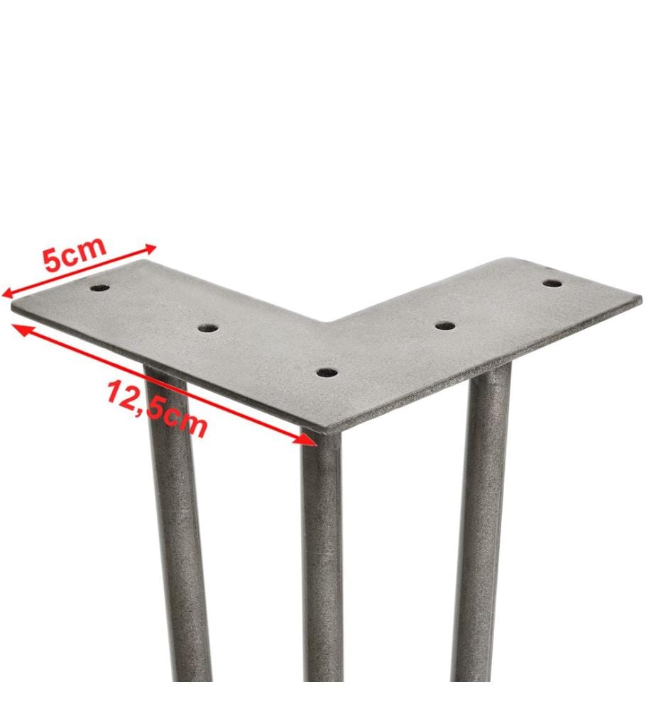 Set di 4 forcine 12,5 cm x 40 cm x 5 cm 3 montanti Gambe da tavolo Produttori