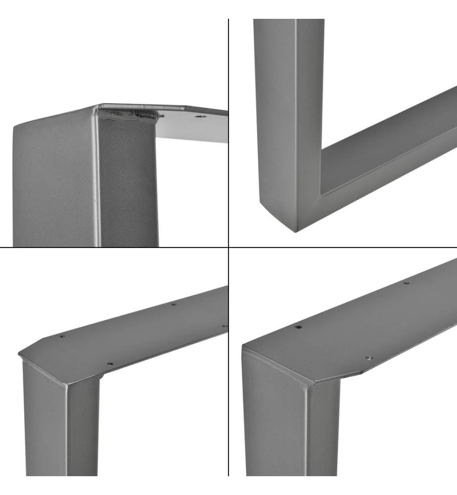 Pieds de table en métal, lot de 2 Pied de table 70x72 cm
