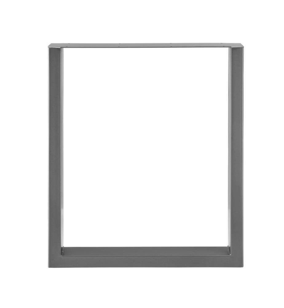 Pieds de table en métal, lot de 2, piétement de table Patins de table 60x72 cm