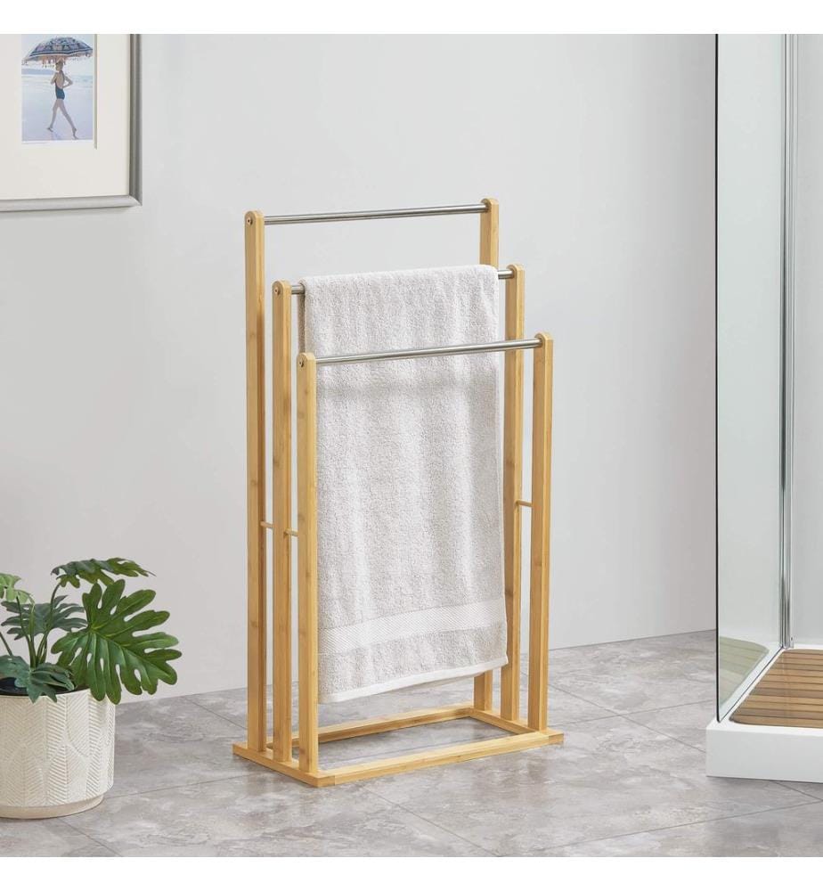 Bambus Handtuchhalter Porsanger Freistehend