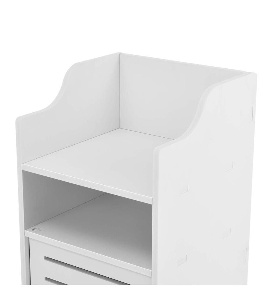 Badezi mmerschrank Skara 72x32x32 cm Weiss Midischrank