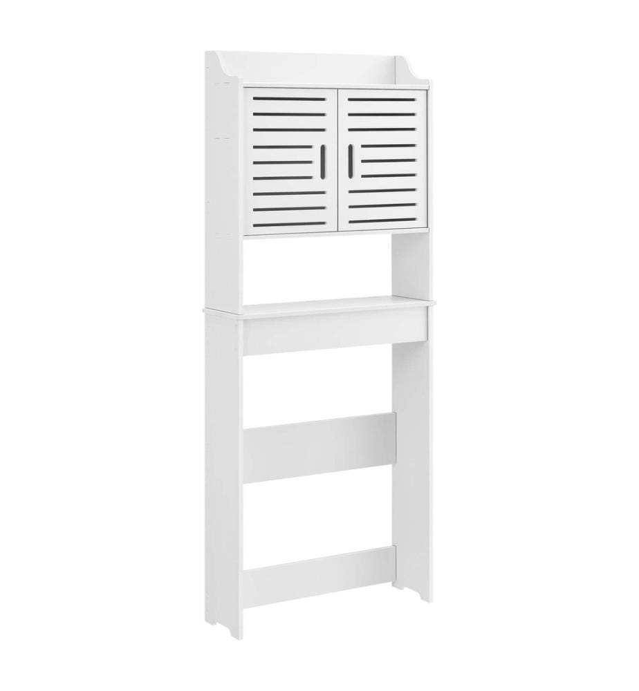 Badezi mmerschrank Storfors 155x62x20 cm WPC Weiss