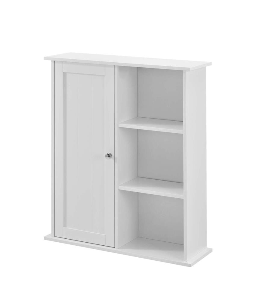 Meuble de salle de bain Anderlecht 71 x 60 x 18 cm avec étagères, blanc