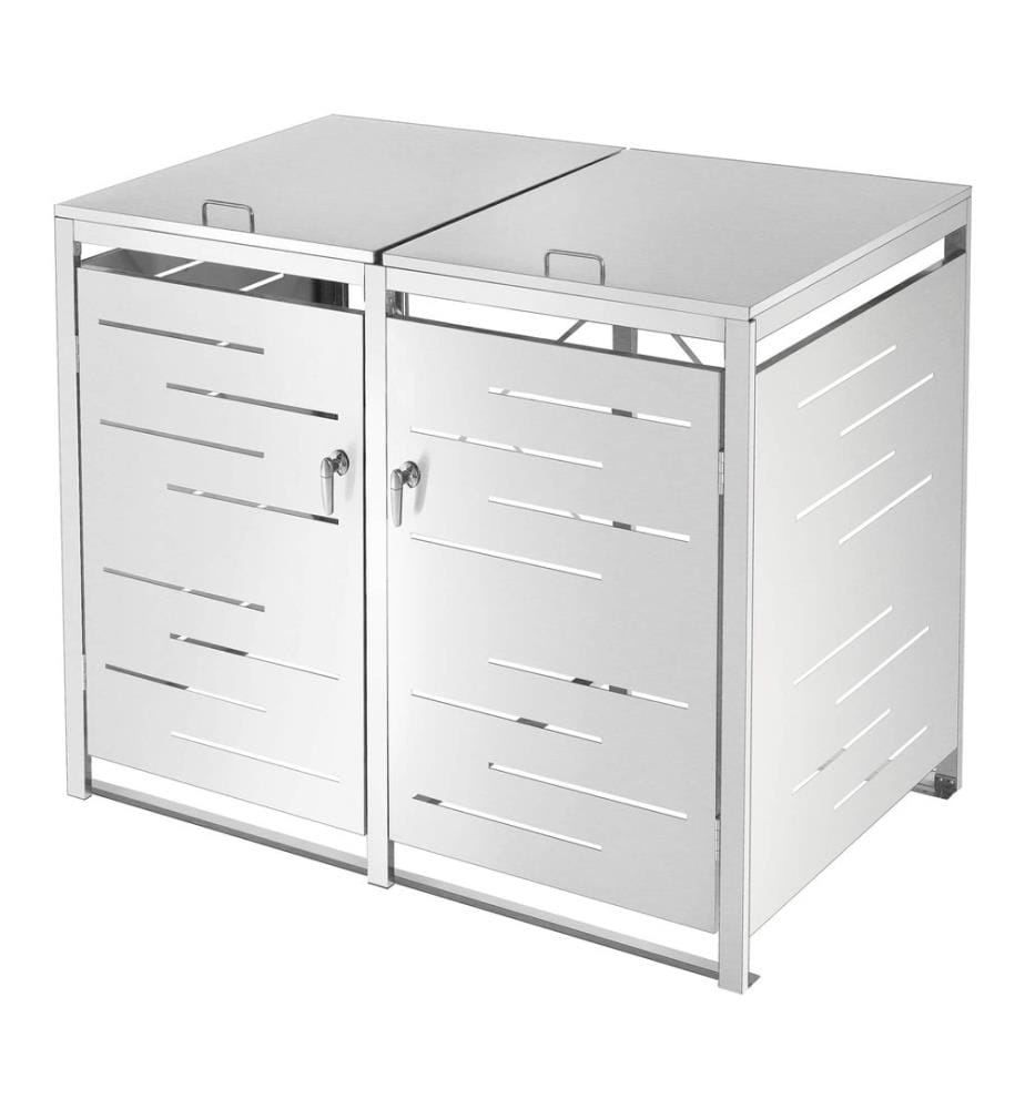 Farenwalde Garbage Can Cover for 2-Cubic-Meter Silver Can (116x132x80 cm)