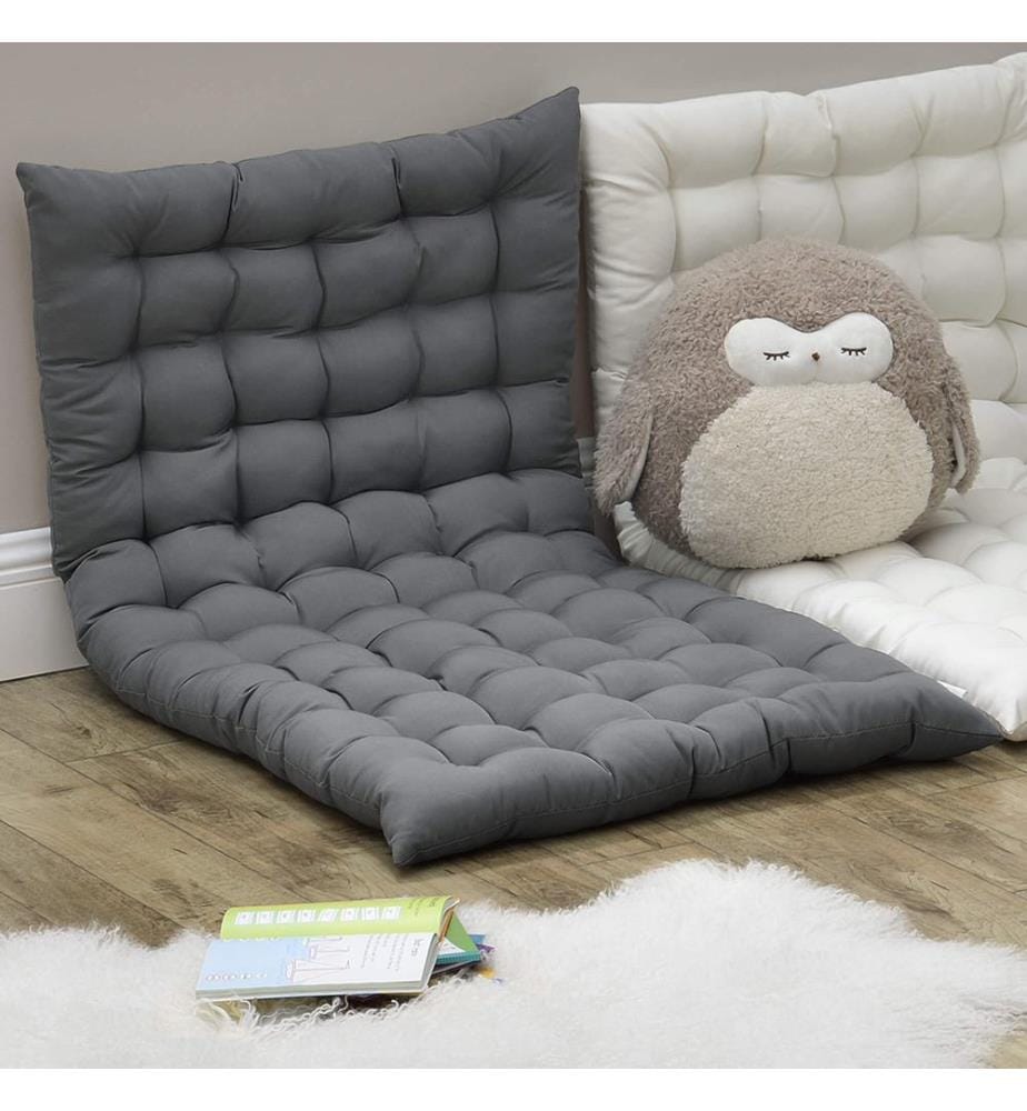 Coussin de sol Espoo 120 x 60 cm, pour l'intérieur, gris clair