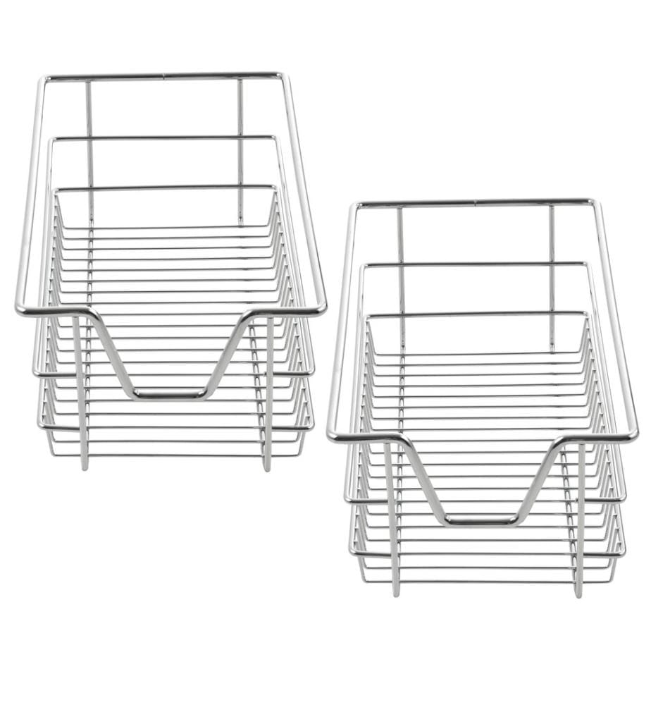2x Teleskopschublade 30 cm Schrankbreite inklusive Schienen