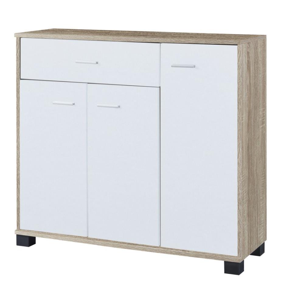 Schuhschrank Bobeck 72x80x28 cm Eiche Weiss