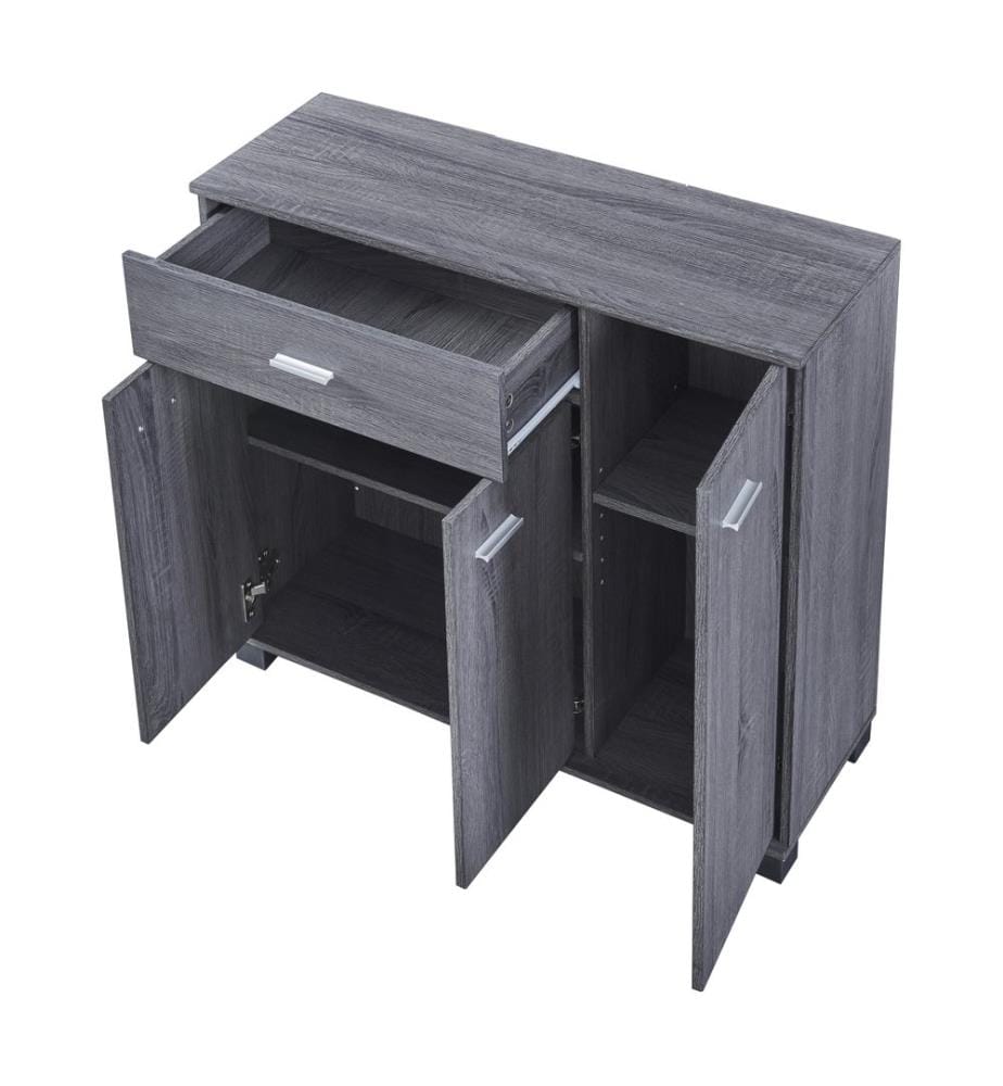 Schuhschrank Bobeck 72x80x28 cm Dunkelgrau