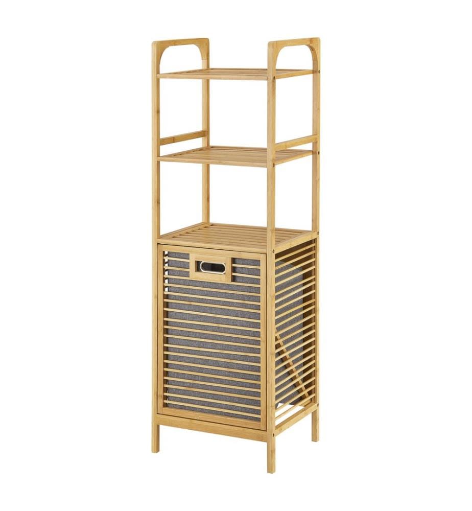 Étagère à linge en bambou Tidaholm 118 x 39,5 x 30,5 cm