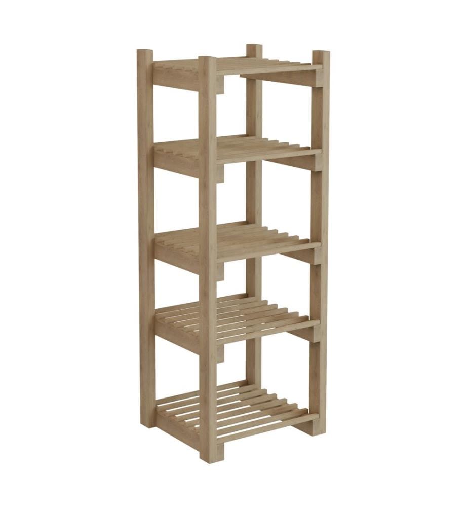 Étagère de salle de bain Tølløse en bois naturel