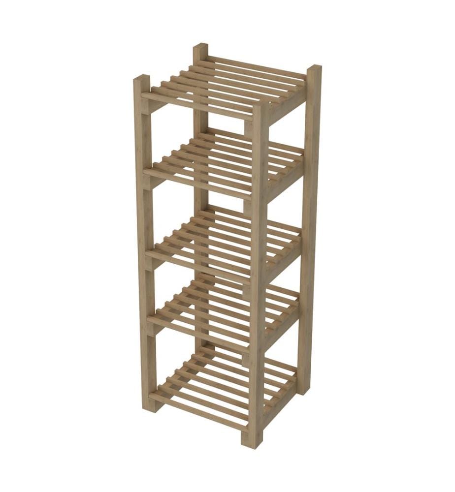 Étagère de salle de bain Tølløse en bois naturel