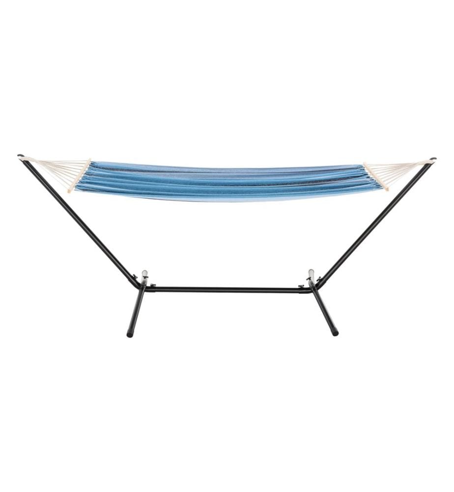 Hängematte 'Surte' mit Gestell 200x100 cm Blau gestreift