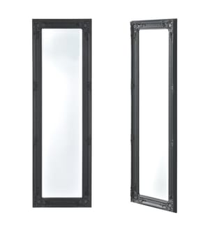 Miroir mural Livorno 132 x 42 cm, miroir en pied, style antique, gris foncé