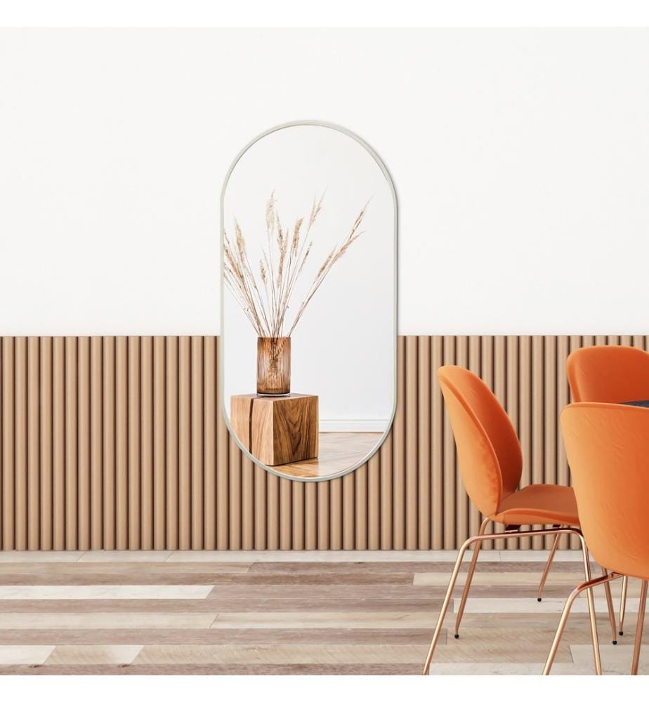 Miroir mural Corato 40 x 80 cm, blanc
