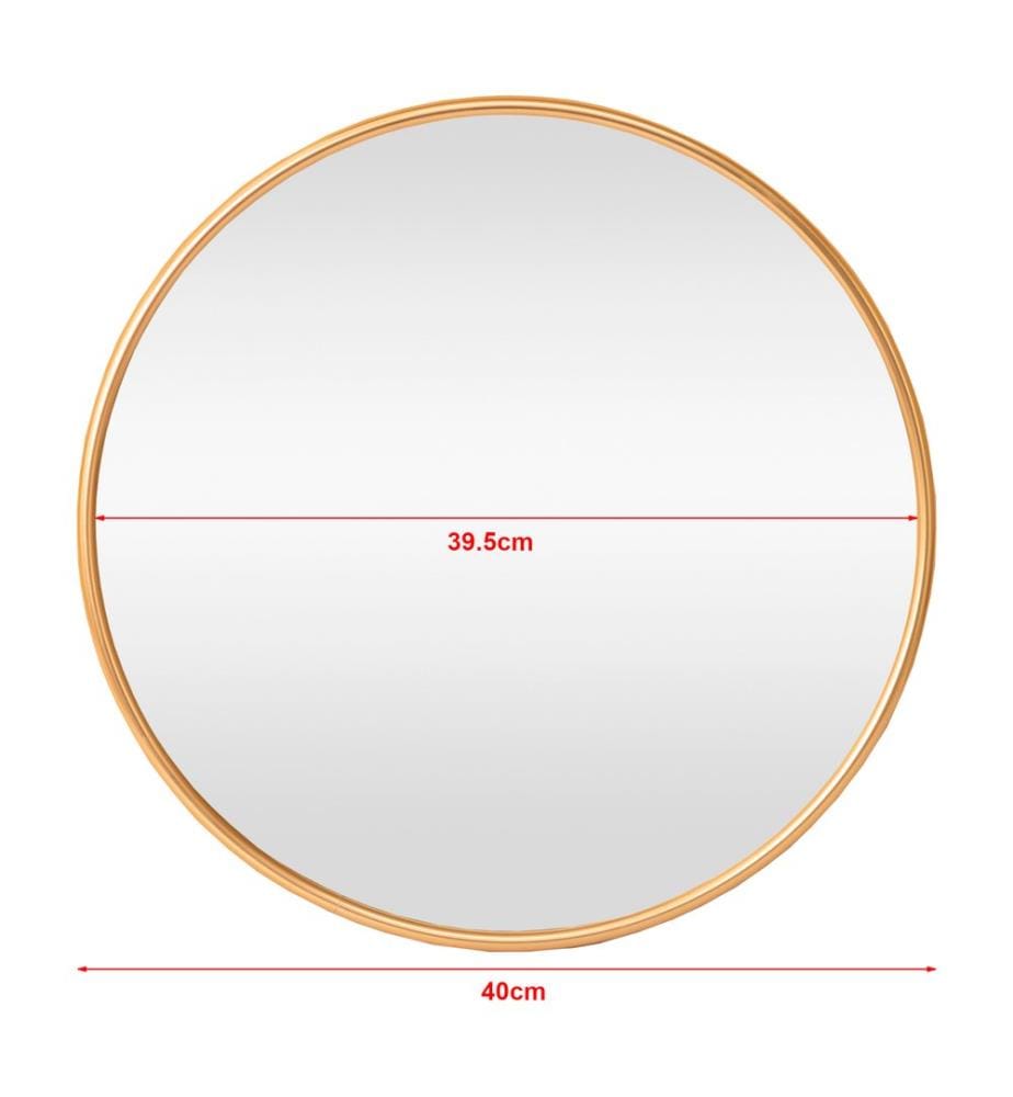 Specchio da parete Ordona Ø40 cm dorato