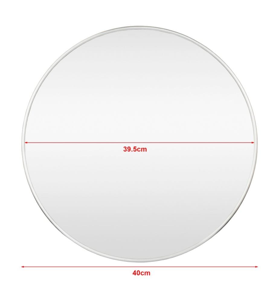 Miroir mural Ordona Ø 40 cm, argent champagne