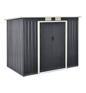 Gartenhaus 213x130x173 cm Stahlblech mit Pultdach
