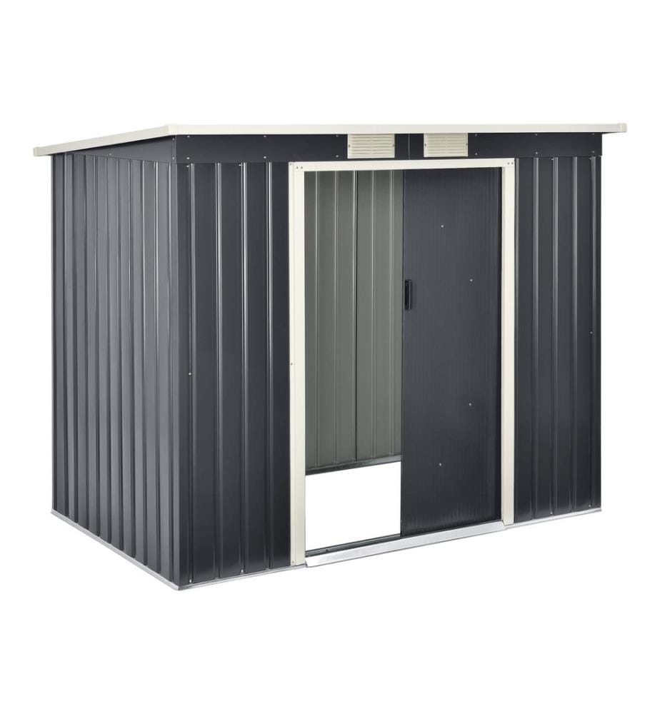 Gartenhaus 213x130x173 cm Stahlblech mit Pultdach