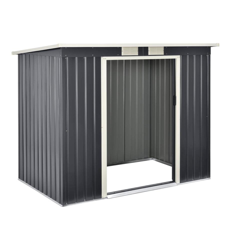 Gartenhaus 213x130x173 cm Stahlblech mit Pultdach