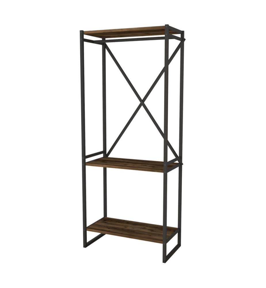 Garderobenständer Ulstein 160x66x34 cm Eichenoptik antik