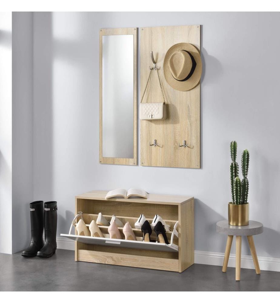 Schuhschrank Artern mit Garderobe und Spiegel