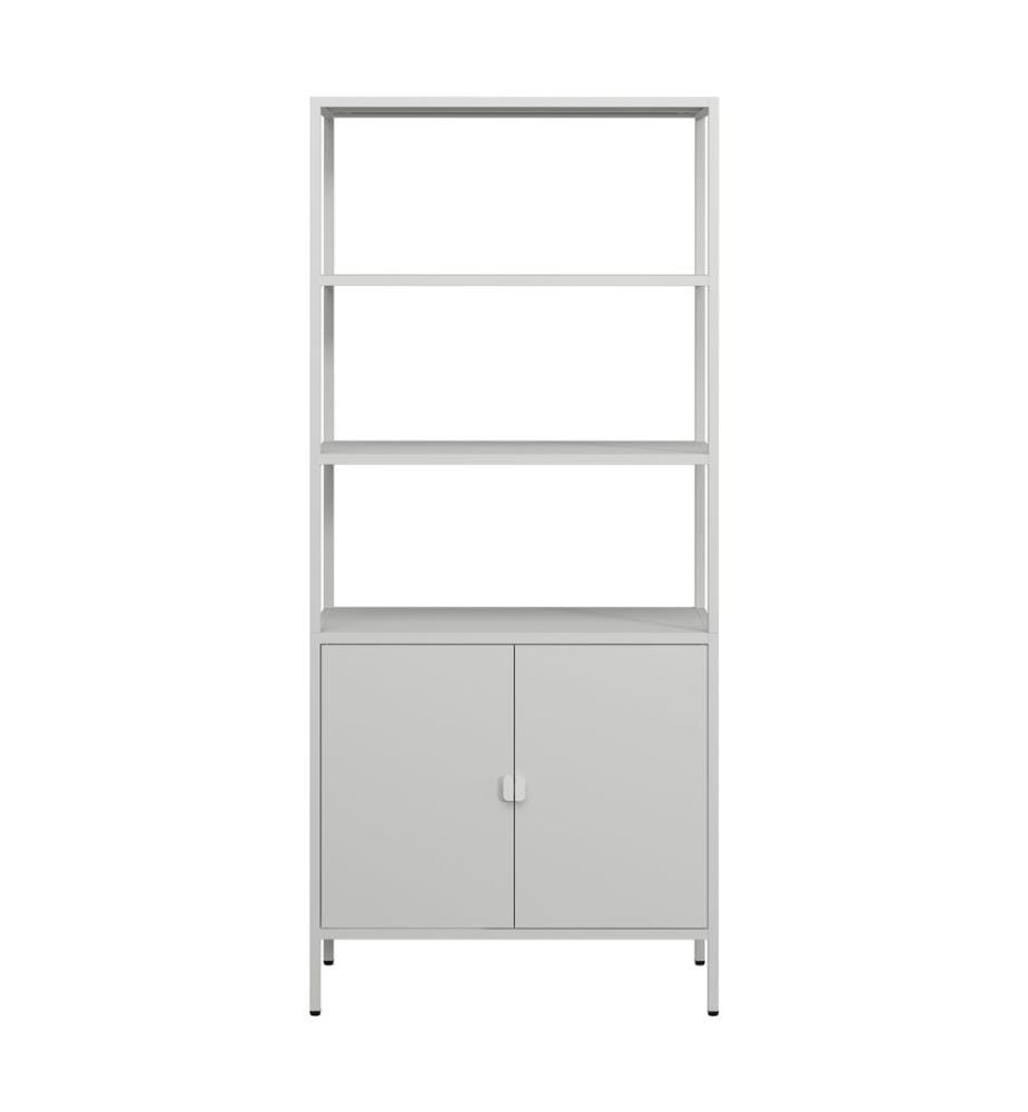 Armoire à dossiers Hailuoto 80 x 40 x 180 cm, gris clair