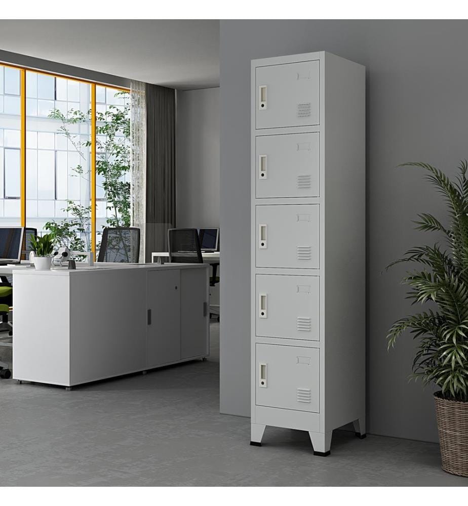 Schliessfach Spind Joroinen mit 5 Türen 180 cm