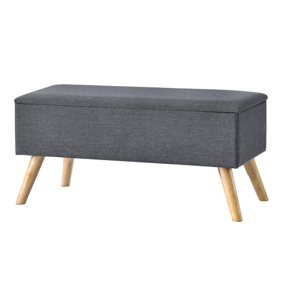 Sitztruhe Salford 79x39.5x39.5 cm Dunkelgrau