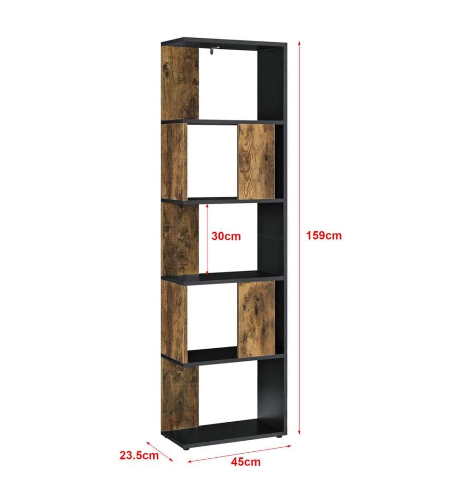 Bücherregal Aneby 159x45x24 cm mit 5 Ablageflächen