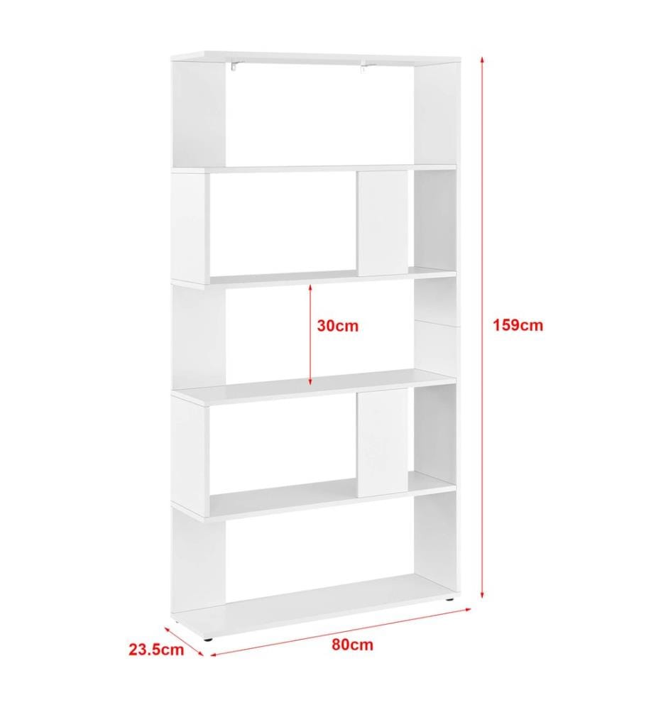 Bücherregal Aneby 159x80x24 cm mit 5 Ablageflächen