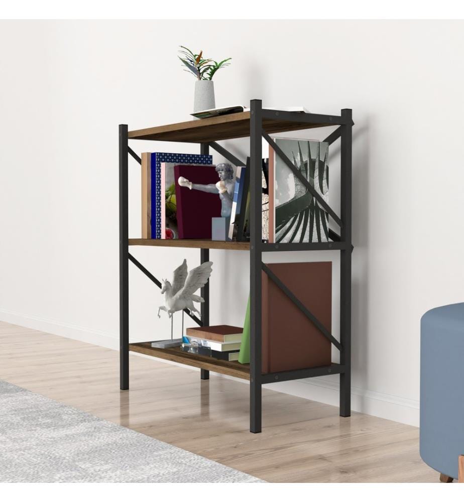 Bücherregal Vanylven 85x66x34 cm Eiche antik