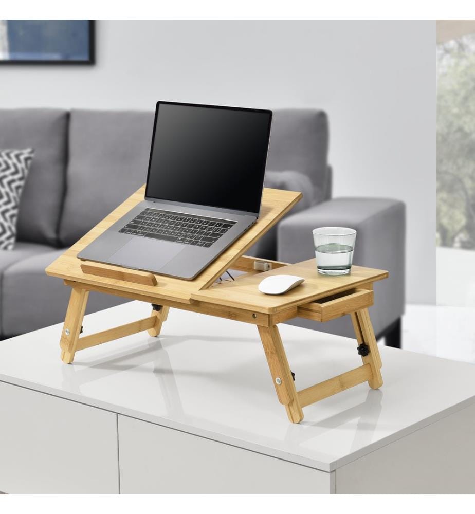 Bambus Laptoptisch Trysil 55x35x28 cm