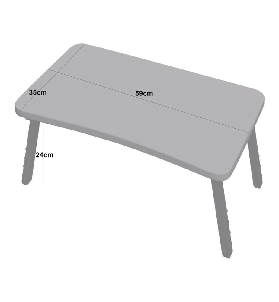 Laptoptisch Holbæk 24x59x35 cm Grau