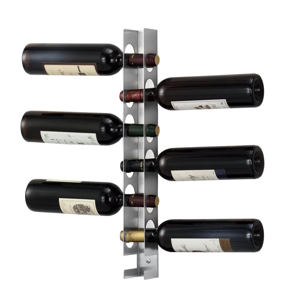 Weinregal Pfalz 55x5x7 cm für 6 Flaschen Edelstahl