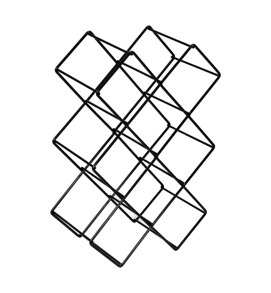 Apremont Wine Rack for 8 Bottles, Metal, Black