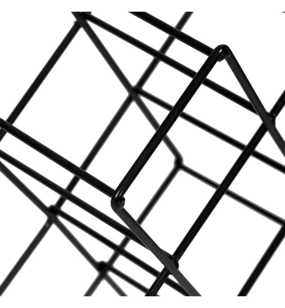 Apremont Wine Rack for 8 Bottles, Metal, Black