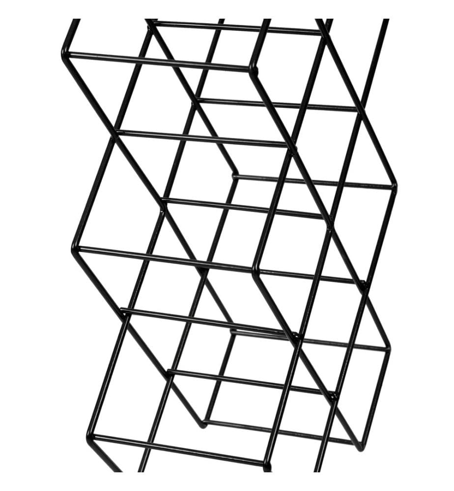 Apremont Wine Rack for 8 Bottles, Metal, Black