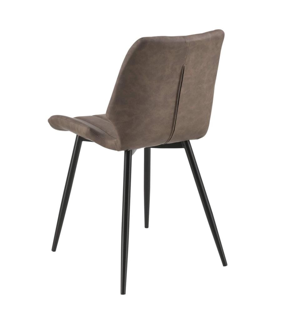 Esszi mmerstuhl Mendoza 6er Set Braun Wildlederimitat
